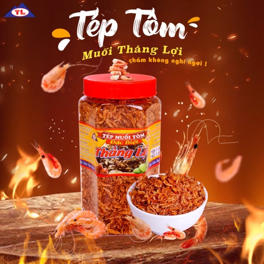 Muối tép nguyên con Thắng Lợi 350g đậm vị quê ngon vị phố
