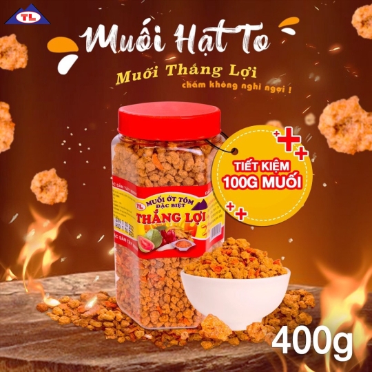 [Hủ nửa kg] Muối tôm hạt to Tây Ninh Thắng Lợi siêu cay